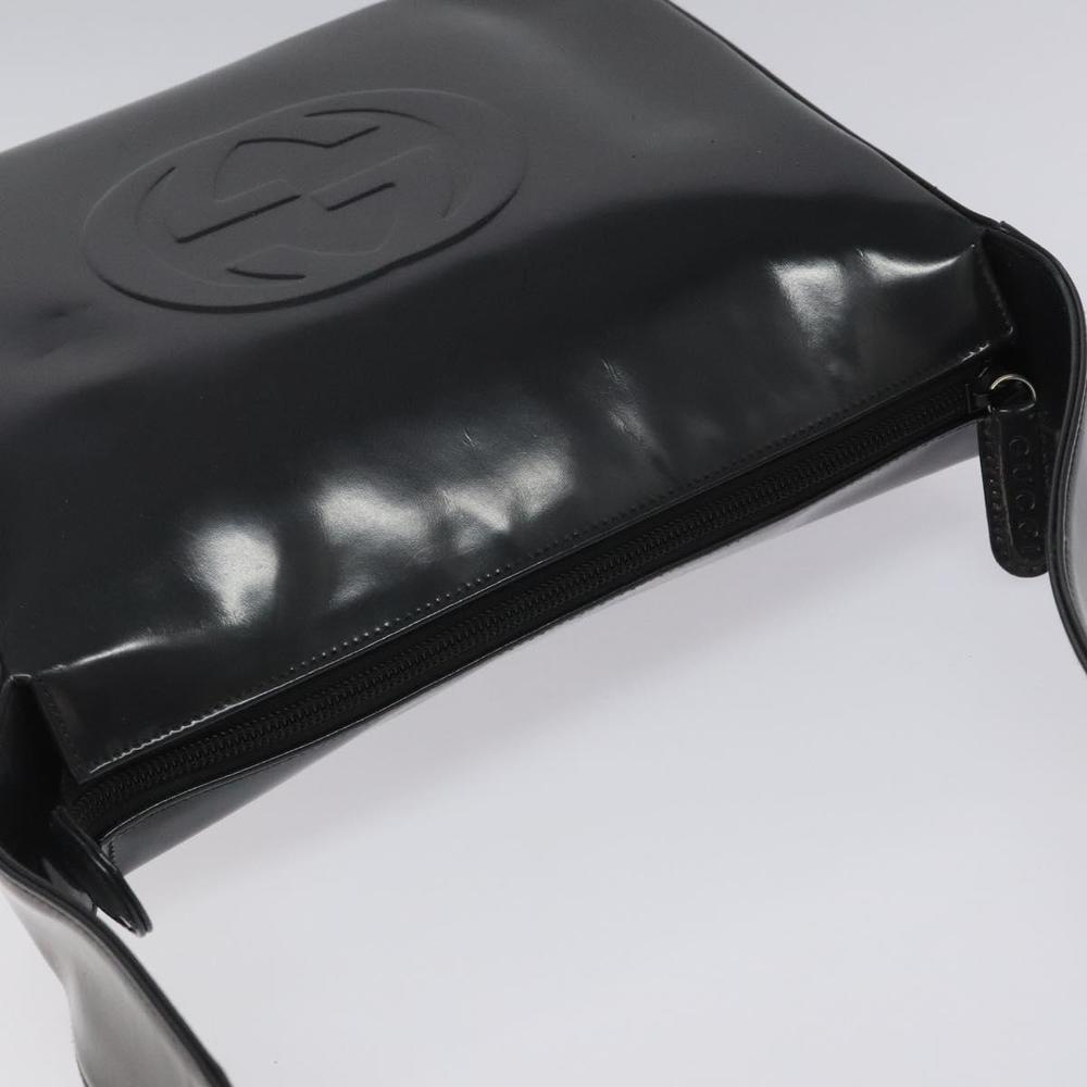 GUCCI Shoulder Bag Patent leather Gray 001 1364 1703 Auth fm4400 - Picture 6 of 16